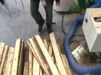 Китайский многопильный станок для распиловки тонкомера