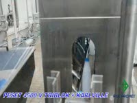 Розлив молока 4500 v triblok с термоусдочной этикеткой