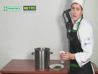 Суп-пюре с помощью ручного миксера CPM 300 от Robot Coupe