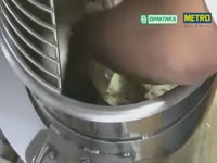 Замес теста на планетарном миксере M20
