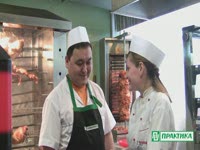 Нарезаем мясо для шавермы с помощью BLEK 02 от Kocateq