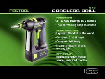 Шуруповерты Festool  С12 и TDK
