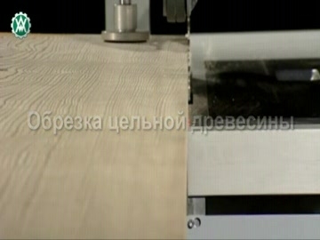 Кромление доски на форматнораскроечном станке  F45