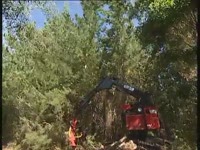 Харвестер Valmet 425 - Komatsu лес