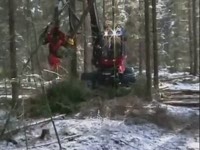 Valmet 901.3 с харвестерной головкой 451 LF