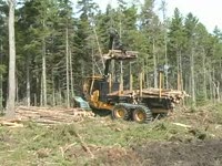 Форвардер Tigercat 1075B с Hultdins грейфер