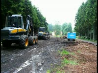 обработка с Ponsse. windwurfaufarbeitung, ponsse