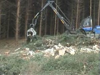 Харвестер Rottne H-20 в Шотландии