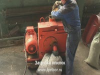 Помол опилок на импеллерной мельнице