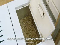 Работа автоматического пеллетного камина