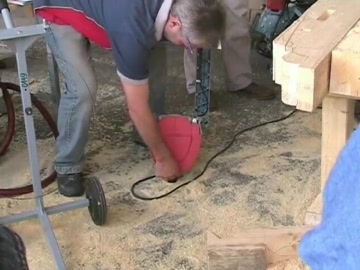 Демонстрация работы электроинструмента Mafell часть 1