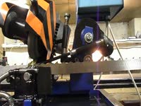 Автомат для заточки ленточных пил в работе