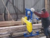 Ленточная пилорама видео. Бревно за 9 мин