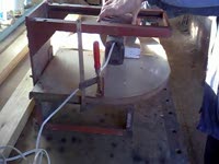 Самодельная торцовка по дереву, Двигатель электродрель.