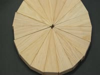 Solaris Clock - Segmented Wood Wheels