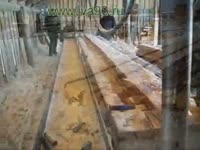 Распил бревна 63-й пилорамы