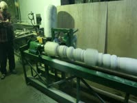 Производство деревянных колонн на токарном станке