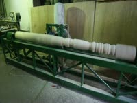 Токарный станок для производства колонн из дерева