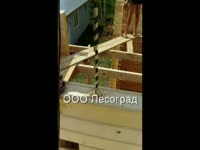 Оригинальный дом из профилированного бруса