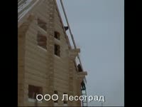 Дом из оцилиндрованого бревна
