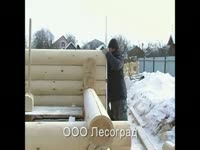 Дом из оцилиндрованного бревна