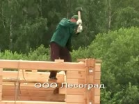 Подгонка венцов  брусового дома