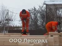 Строительство дома из профилированного бруса зимой