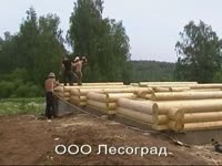 Дом из оцилиндрованного бревна в Зарайске