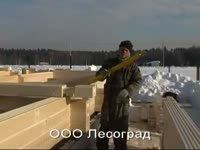 Строительство деревянного дома зимой