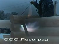 Дом из оцилиндрованного бревна