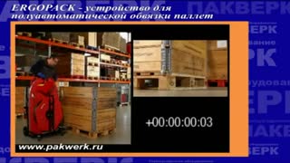 Обвязка паллет стреппинг лентой