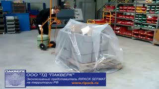Упаковка паллет.Термоусадочный пистолет Ripack 2200