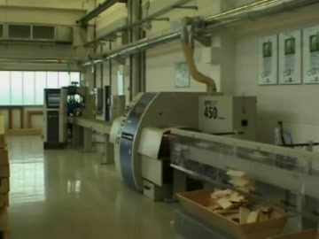 Торцовочный станок проходного типа для поперечного раскроя DIMTER OptiCut 450 Quantum