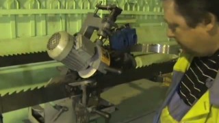 Проточка зуба ленточной пилы