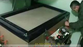 Вакуумный пресс для изготовления радиусных фасадов