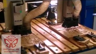 Фрезерный станок Артмастер 1212 - 2 шпинделя 2 видео