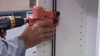 BLUMOTION for doors drilling template (handle side); Templates for hinge systems