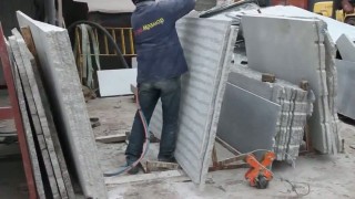 Термическая обработка гранитных слэбов