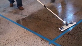 Полированный бетон С2 Hard техника нанесения