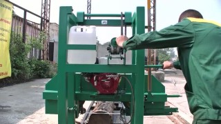 Запуск. Как пилить на ленточной пилораме тайга Т1б