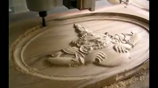 CNC-ЧПУ резьба по дереву-" Демон вызывающий затмение"