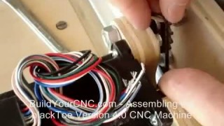 3D CNC цепная передача--монтаж двигателя,и цепной передачи - 3D CNC chain drive