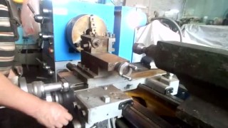 Работа станка токарно-винторезного SN-501