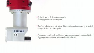 ЧПУ угловая головка для сверления под петли