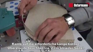 Работа ручного кромкооблицовочного станка WEGOMA PORTA MASTER