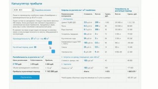 Готовый бизнес Калькулятор прибыли. Компания «АлтайСтройМаш»