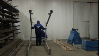 Сборка скипового подъёмника для производства газобетона. Компания «АлтайСтройМаш»