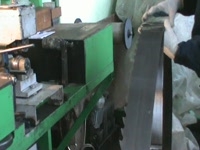 Подготовка полотна ленточной пилы.