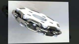 Шестиренный привод  для круглозвеньевой цепи