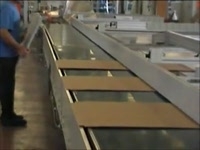 Угловая линия упаковки мебельных изделий